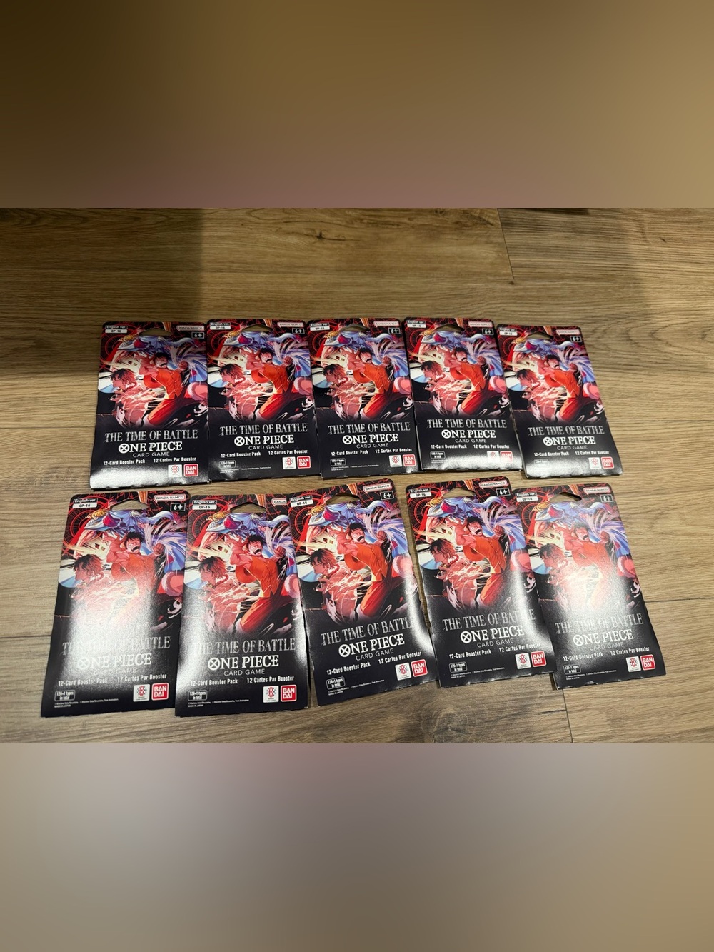 One Piece The Time of Battle Card Game Booster Pack 10 packs op16